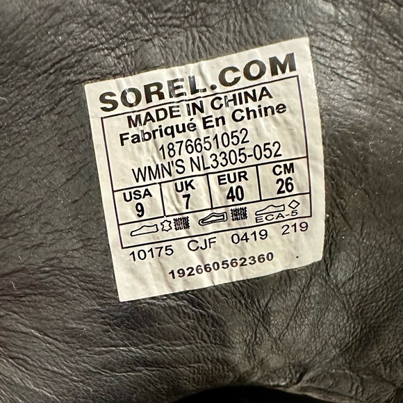 Sorel heeled boots EUC - size 9 - Picture 9 of 9